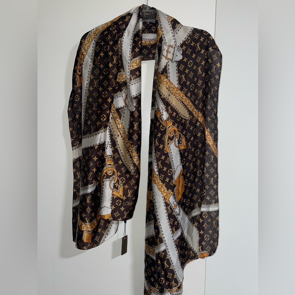 Louis Vuitton Monogram Silk Scarf *Rare*